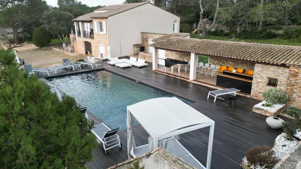 Magnifique Villa De Luxe Au Coeur De La Garrigue Nîmes Buitenkant foto